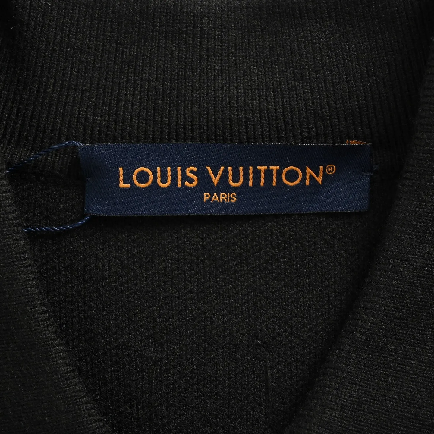 Louis Vuitton/Louis Vuitton 25Fw leather trimmed knitted belted jacket
